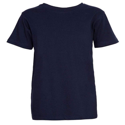 Hapuka Boys's Slim Fit  Solid Half Sleeves  Blue Cotton Solid T Shirt