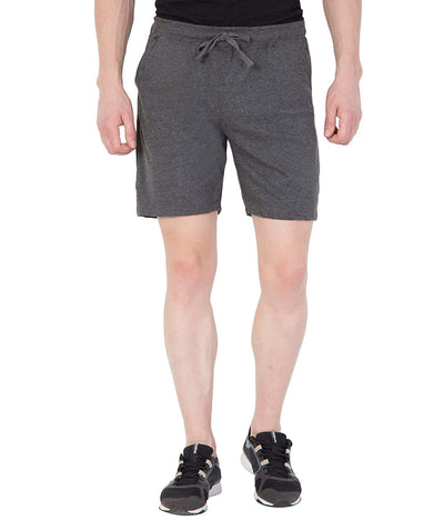 Hapuka Hapuka Men's Dark Grey  Slim Fit Stylish Cotton Sports Shorts Hapuka Shorts-Men