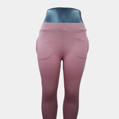 Hapuka Hapuka Women's Slim Fit  Solid  Pink Jegging Hapuka Jegging