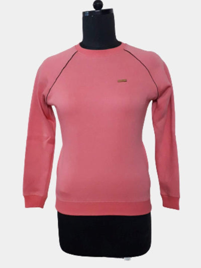 Hapuka Hapuka Women Pink Fleece Raglan Sleeve Sweat Shirt Hapuka Sweaters & Sweatshirts