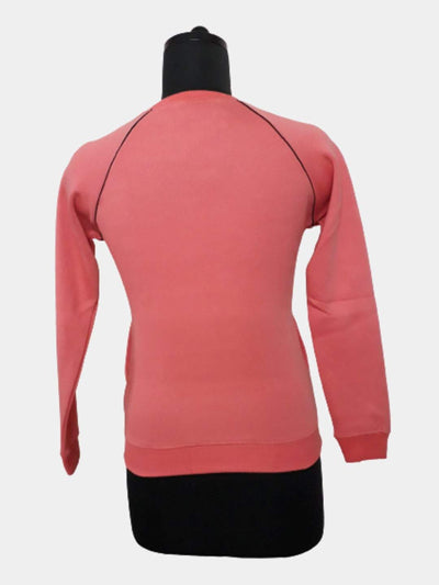 Hapuka Hapuka Women Pink Fleece Raglan Sleeve Sweat Shirt Hapuka Sweaters & Sweatshirts