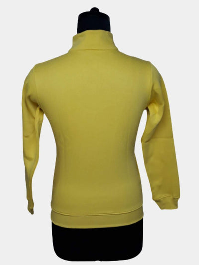 Hapuka Hapuka Women Yellow Fleece Collor Sweat Shirt Hapuka Sweaters & Sweatshirts