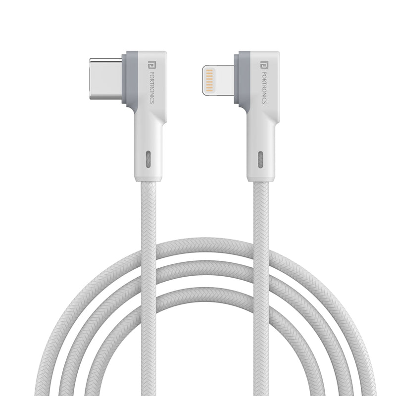 PortronicsIndia Konnect L 8 Pin USB Durable Cable For Iphone