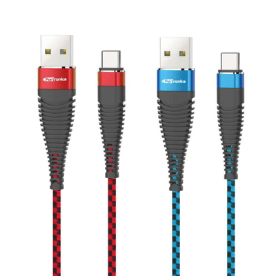 Portronics Konnect 4C POR-876, 1M Type-C Cable is Extra Thick (4.5mm) Data sync Function for Smartphones.