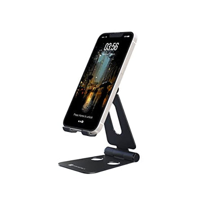 Portronics Modesk Flex Universal Mobile Cellphone Holder with 180 Degree View, Wide Compatibility,