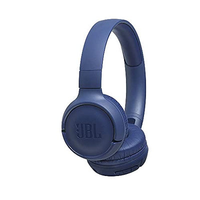 JBL JBL Tune 500BT by Harman Powerful Bass Wireless On-Ear Headphones with Mic, 16 Hours Playtime & Multi Connect Connectivity (Blue) Hapuka 