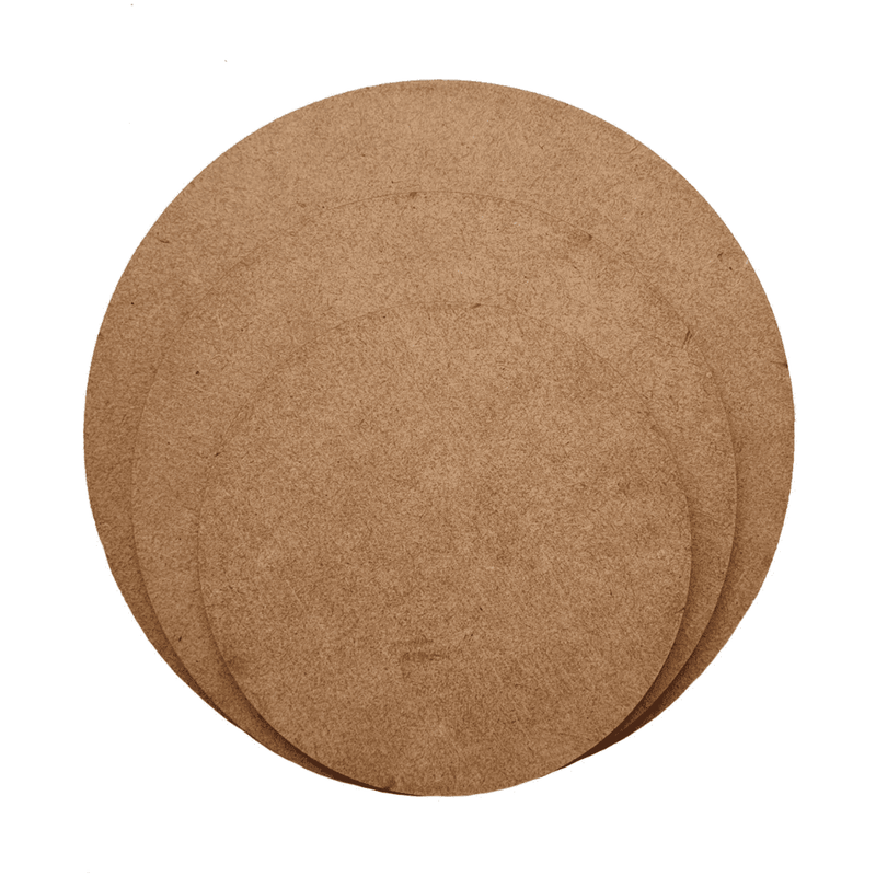 American-Elm Pack of 6 Circle MDF Boards for Art and Craft Project, Round Circle MDF Board
