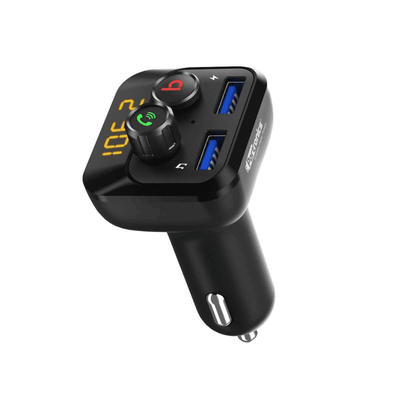 Portronics AUTO 10 POR-320, Bluetooth - FM Transmitter in-Car Radio Adapter for Hands-Free Calling Supports All Smartphones