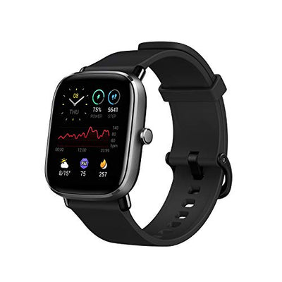 Amazfit Amazfit GTS2 Mini Smart Watch with 1.55" AMOLED Display, SpO2 Level Measurement, 14 Days' Battery Life, 70+ Sports Modes, Built-in Amazon Alexa & GPS, HR, Sleep&Stress Monitoring(Midnight Black) Hapuka 
