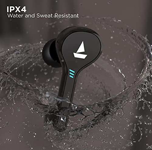 boAt (Renewed) boAt Airdopes 431 Bluetooth Truly Wireless In Ear Earbuds with Mic (Black) Hapuka 