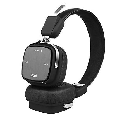 boAt boAt Rockerz 610 Wireless Bluetooth Headphone with Mic (Black) Hapuka 