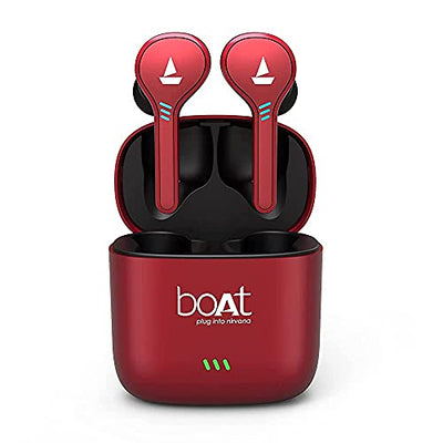 boAt (Renewed) boAt Airdopes 431 Twin Wireless Ear-Buds with Mic(Red) Hapuka 