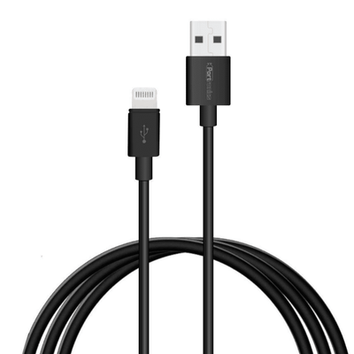 Portronics POR-655 Konnect Core 1M Cable with Charge & Sync Function (Black)