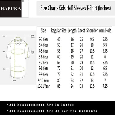 Hapuka Girl's Slim Fit  Solid Half Sleeves  Royal Blue Cotton Solid T Shirt