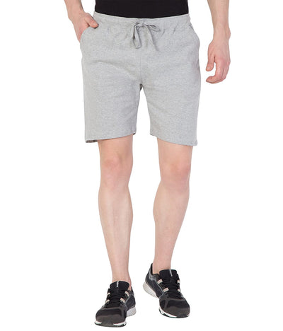 Hapuka Hapuka Men's Grey  Slim Fit Stylish Cotton Sports Shorts Hapuka Shorts-Men