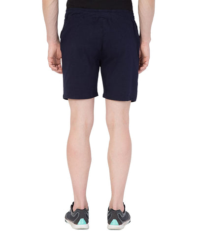 Hapuka Hapuka Men's Navy Slim Fit Stylish Cotton Sports Shorts Hapuka Shorts-Men