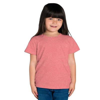 Hapuka Girl's Slim Fit  Solid Half Sleeves  Pink Cotton Solid T Shirt
