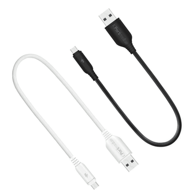 Portronics Konnect Flex Mini POR-382, 25cm Micro USB Cable with Charge & Sync Function