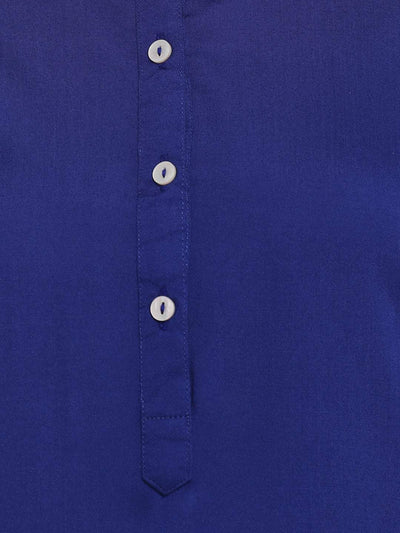 Hapuka Hapuka Women's Slim Fit three-quarter sleeve  Royal Blue Rayon Solid  Top Hapuka Top