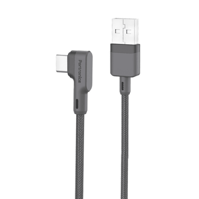 Portronics Konnect L Fast Charging 3A Type-C Cable 1.2Meter with Charge & Sync Function for All Type-C Devices