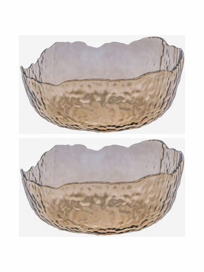 Goodhomes Color Glass Fruit Bowl (Set of 2pcs)