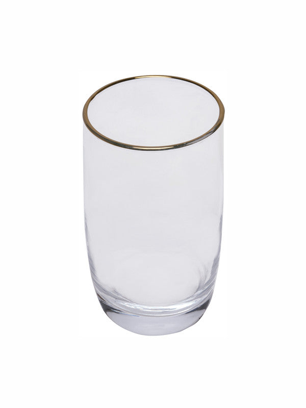 Goodhomes Glass Tumbler with Gold Line (Set of 6 Pcs.)