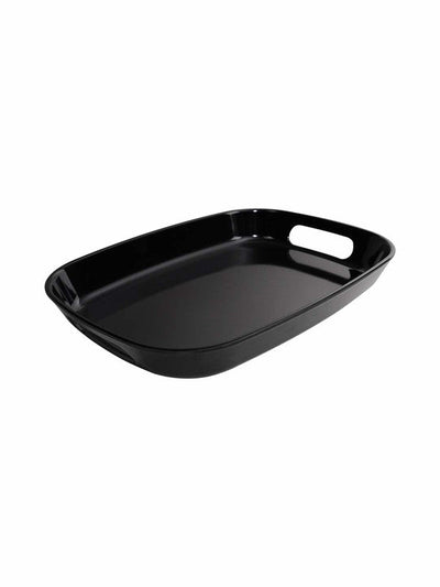 St Stehlen Melamine Decorative Oval Serving Small Tray with Handle (Set of 1pcs)