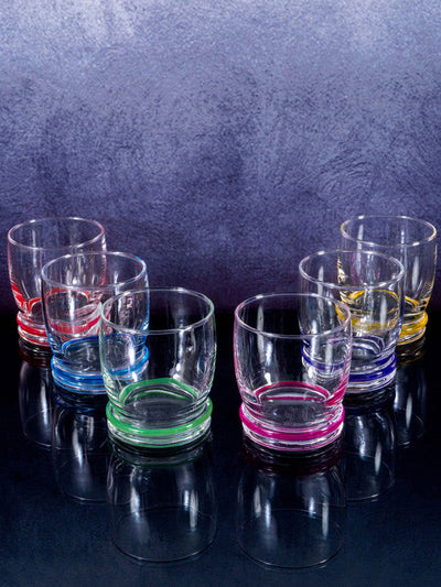 Luminarc Glass Cortina Rainbow Tumbler (Set of 6pcs)