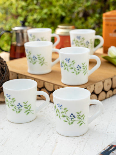 Opalware Tea Cups/ Coffee Mugs ( Set of 12 Mugs)