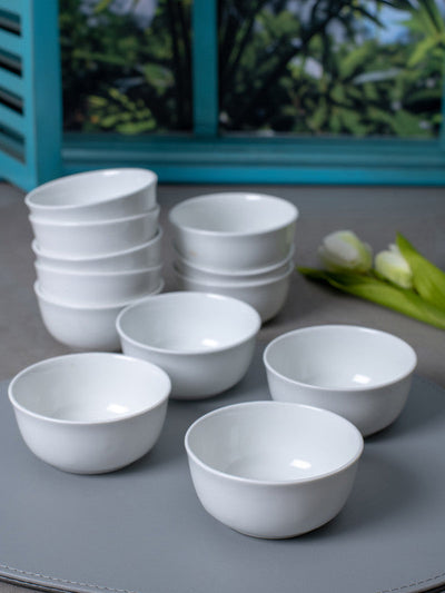 Bone China Serving Bowls (Set of 12 pcs)