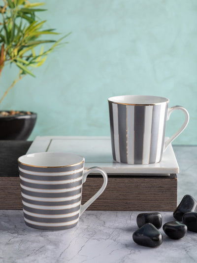 Bone China Tea Cups/Coffee Mugs (Set of 2 pcs)