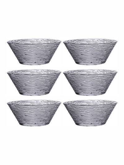 Goodhomes Glass Large Bowl (Set of 6pcs)