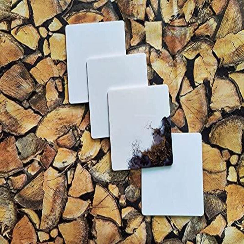 Whittlewud Pack of 4 DIY Square Acrylic Coasters Sheet - 3mm Thickness, Acrylic Coasters (4In x 4In x 3mm).