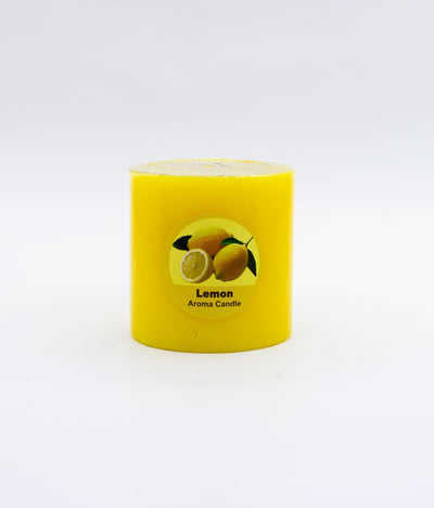 American-Elm American-Elm Combo Pack of 3 Scented Rose Lemon & Sandal wood Aroma Candles ( 2.5x2.5 Inch) Hapuka Aroma Pillar Candles
