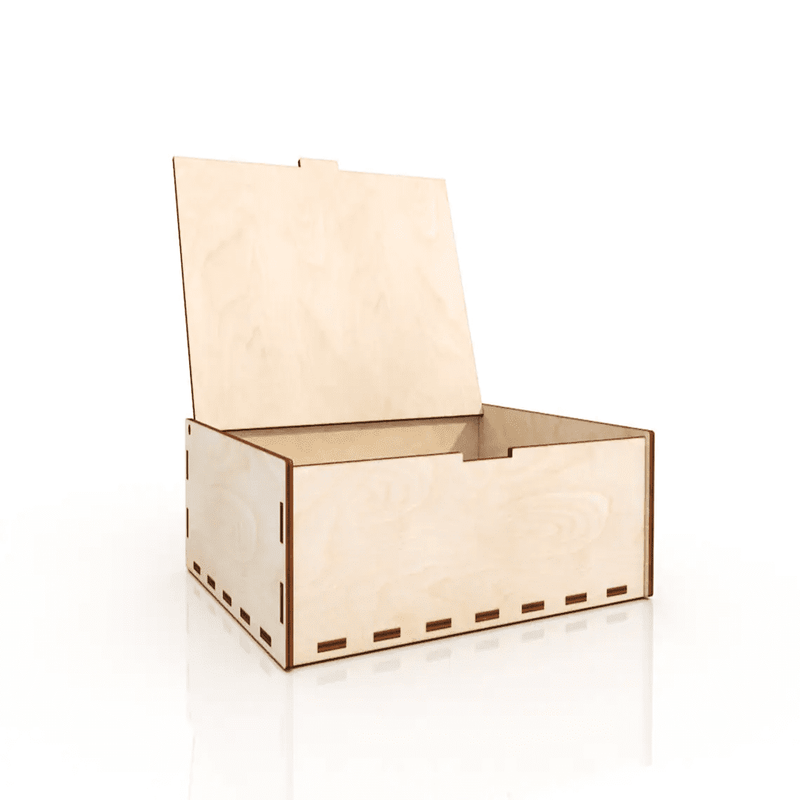 AmericanElm Wood Handmade Wooden Rectangular Shape Box for Money/Pandrive/key/Coin