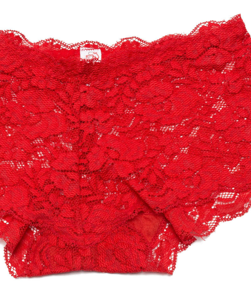 Ultrafit Ultrafit Red Lace Panty| Self Design Women&