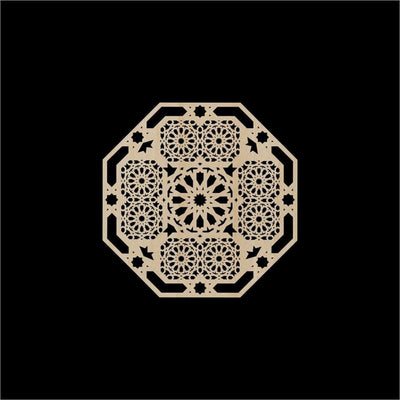 Haoser Carved Panel Geometric Wooden Panel, Birch Ply Laser Cut Panel