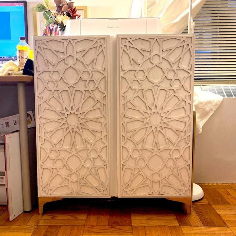 Haoser Laser Cut Design Wooden Panel for Your Home, Pack of 1 Birch Ply Carved Panel