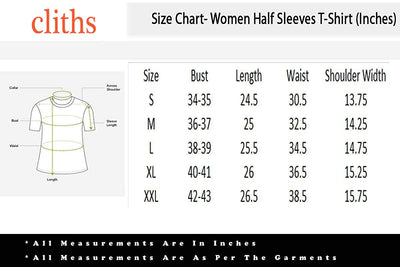 Cliths Cliths Women's Yellow Blue Fit Cotton Stylish Printed T-shirts For Daily Wear Hapuka T Shirt Women