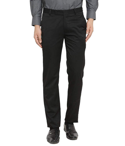Cliths Cliths Black Formal Trouser For Mens Slim Fit/Black Pant For Mens Formal Hapuka Formal Trouser-Men