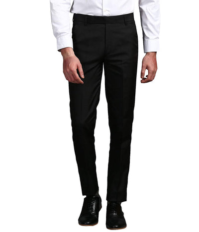 Cliths Cliths Black Formal Trouser For Mens Slim Fit/Black Pants For Men Slim Fit Hapuka Formal Trouser-Men