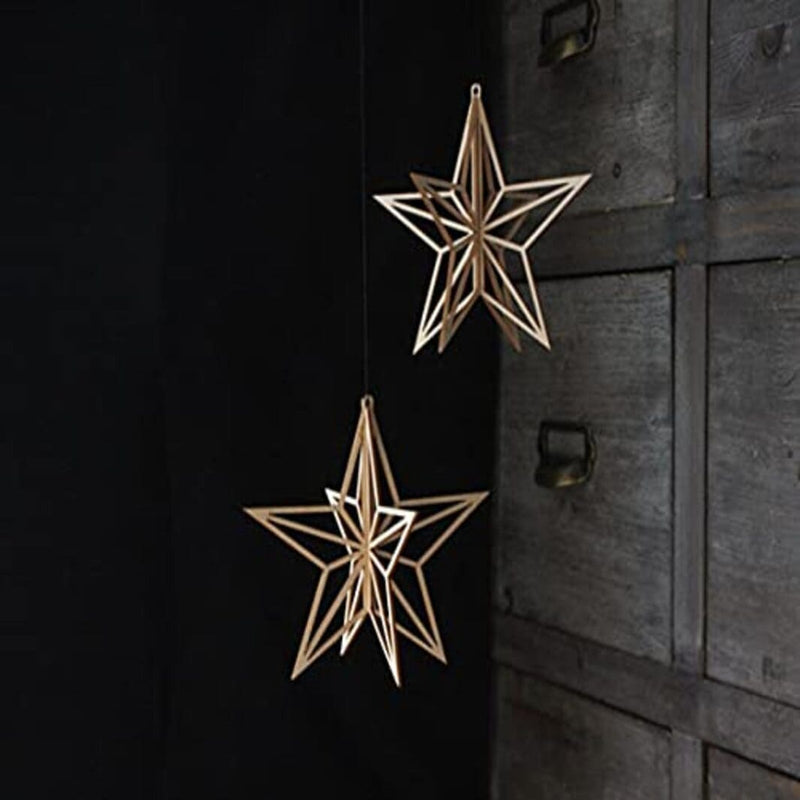 Whittlewud Pack of 1 Hanging Star Ornament for Party decoration, Outdoor Garden Decoration.