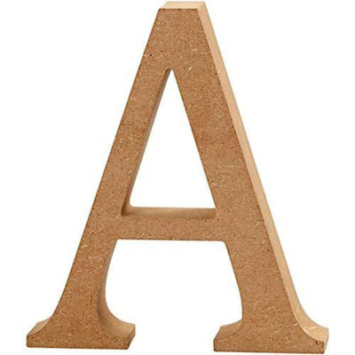 AmericanElm 6 Inch WPC White Wooden Letters- English Upper Case Alphabets Cutouts for Art and Craft Work (Height x Thickness- 6 In x 11 mm)