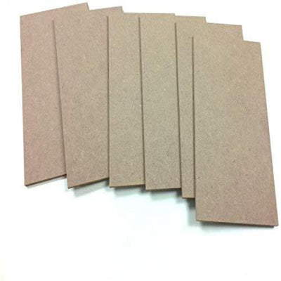 AMERICANELM Unfinished Craft Wood Canvas Boards for Painting, Craft works, diy, decorating home offices (10x5inx6mm sizes&6Packs)