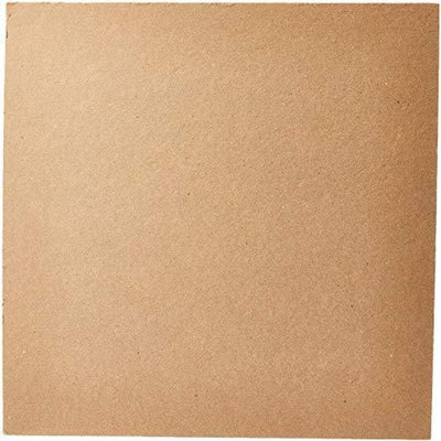 Whittlewud Pack of 25 MDF Board, 3.4 mm Thickness 12 Inch x 12 Inch Unfinished MDF Boards for Art & Crafts Projects (12In x 12In, 3.4 mm Thick)