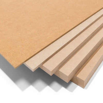 Whittlewud Pack of 3 Blank Pine MDF Board Sheets For Art and Craft, Thick Hard Board Craft Sheet (Multiple Sizes & Thickness)