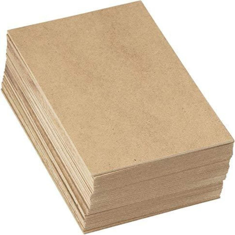 Whittlewud Pack of 30 MDF Wood Board 6 inch x 8 Inch, 2.3 mm Thickness Medium Density Fibreboard for Arts & Crafts  (6 Inch x 8 Inch, 2.3 mm Thick)