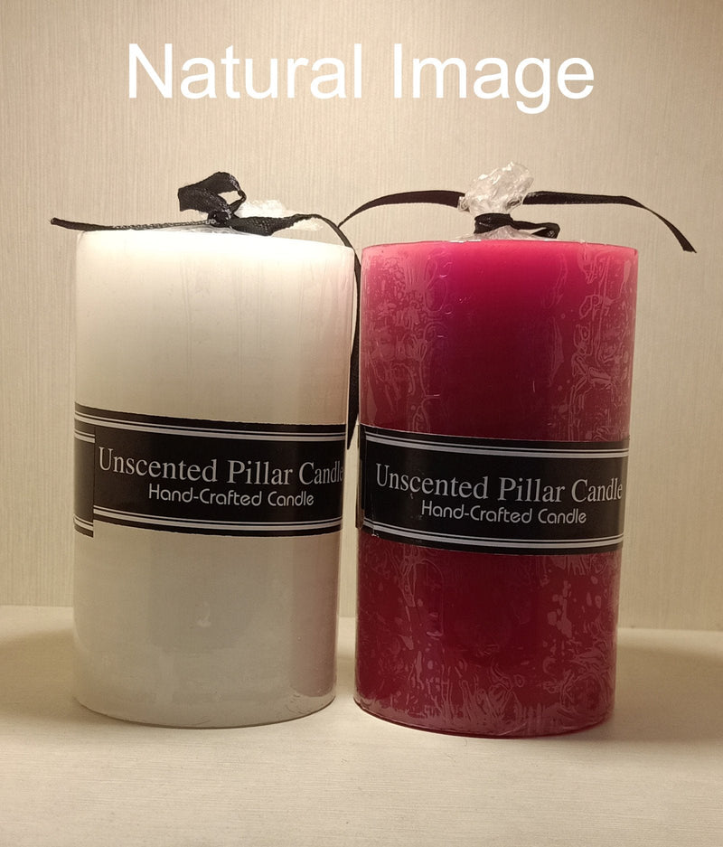 American-Elm American-Elm 3 pcs Unscented 2x2 Inch Red Round Pillar Candle, Hand Poured Premium Wax Candles for Home Décor Hapuka Round Pillar Candles