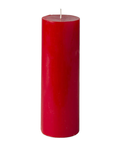 American-Elm American-Elm 3 pcs Unscented 2x6 Inch Red Round Pillar Candle, Hand Poured Premium Wax Candles for Home Décor Hapuka Round Pillar Candles