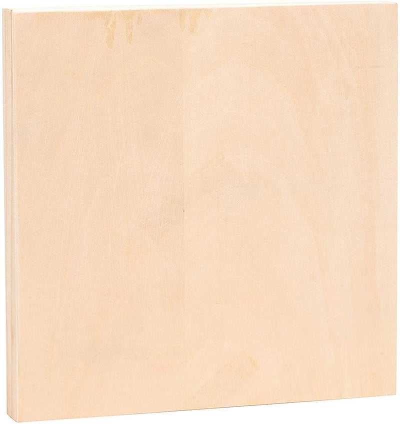 American-Elm AmericanElm Pack of 6 Wooden Canvas Wood panel Painting (8 x 8 x 0.8 Inches) Panel Boards for Indoor and Outdoor Painting, Drawing, Wooden Canvas for Arts and Crafts Hapuka Canvas Board